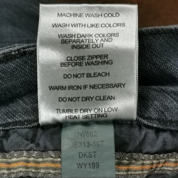 36x30 14W Flare Denim Trousers EUC #165 - Picture 8 of 9